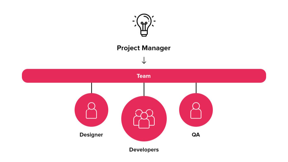 Software Development Team Structure at a Minimum for Startup