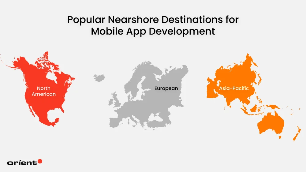 Popular Nearshore Destinations for Mobile App Development